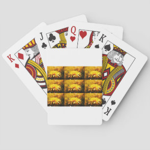 Dandelion Yellow Blossoms Flowers Vines Spring Playing Cards