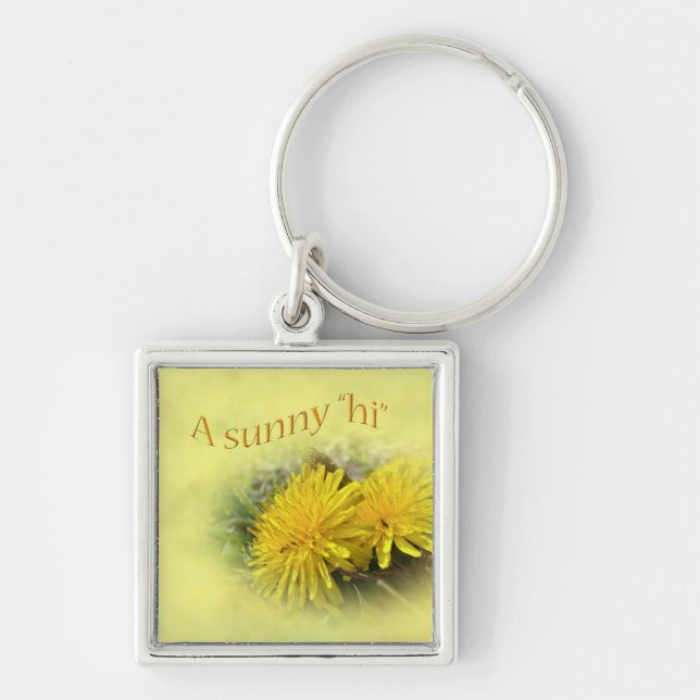 Dandelions - A Sunny Hi Key Ring (Front)