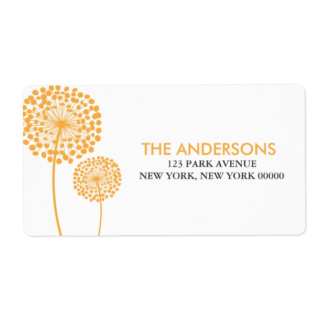 Dandelions Address Labels (Front)