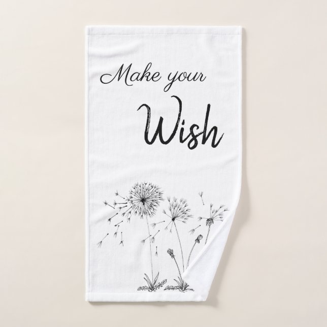 Dandelions Bath Towel Set (Hand Towel)