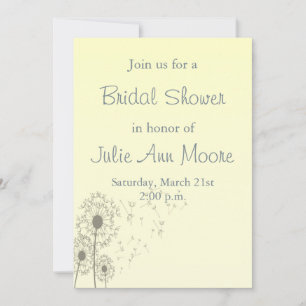 Dandelions Bridal Shower Invitation