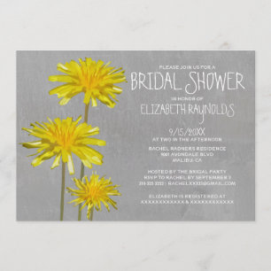 Dandelions Bridal Shower Invitations
