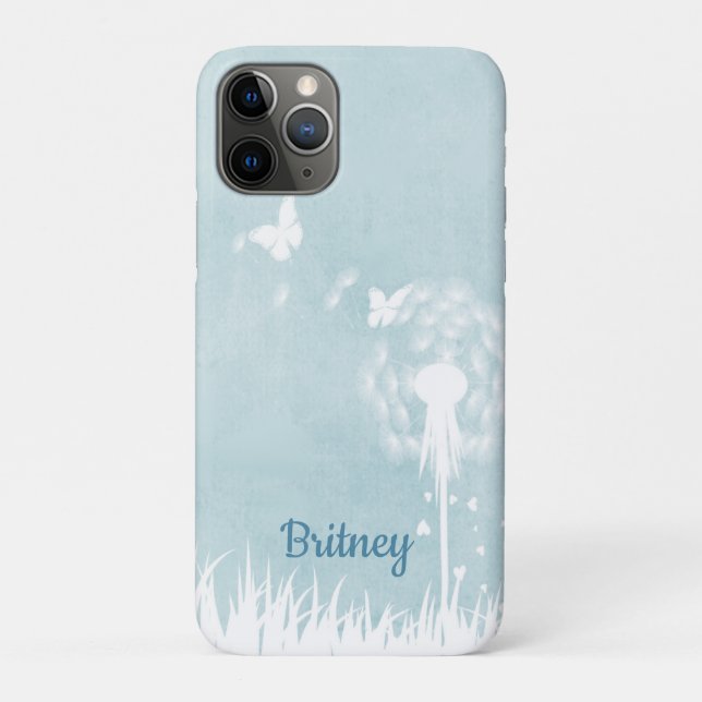 Dandelions, Butterflies & Blue Skies Case-Mate iPhone Case (Back)