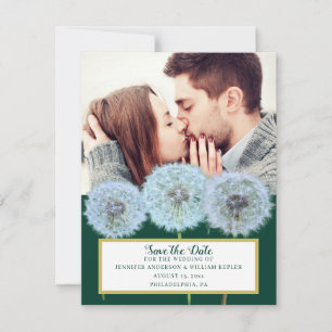 Dandelions, Dandelion Clocks Photo Save the Date Invitation