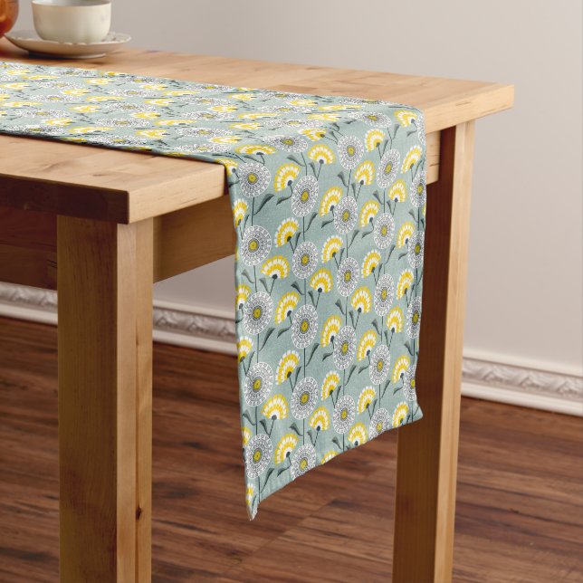 Dandelions field  long table runner (In Situ)