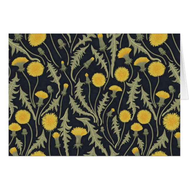 Dandelions, green, yellow and black (Front Horizontal)