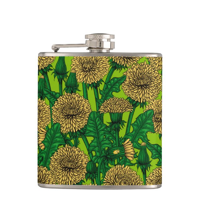 Dandelions Hip Flask (Front)