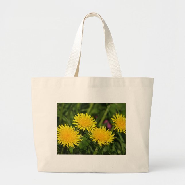 Dandelions Large Tote Bag (Front)