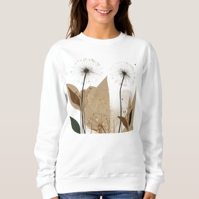 dandelions matisse style sweatshirt (Front)