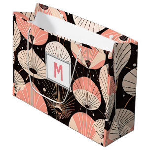 Dandelions -Mid-century- Retro Modern Design Large Gift Bag