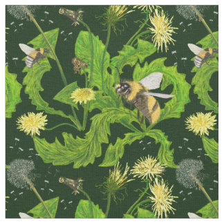 Dandelions n Bees - Fabric