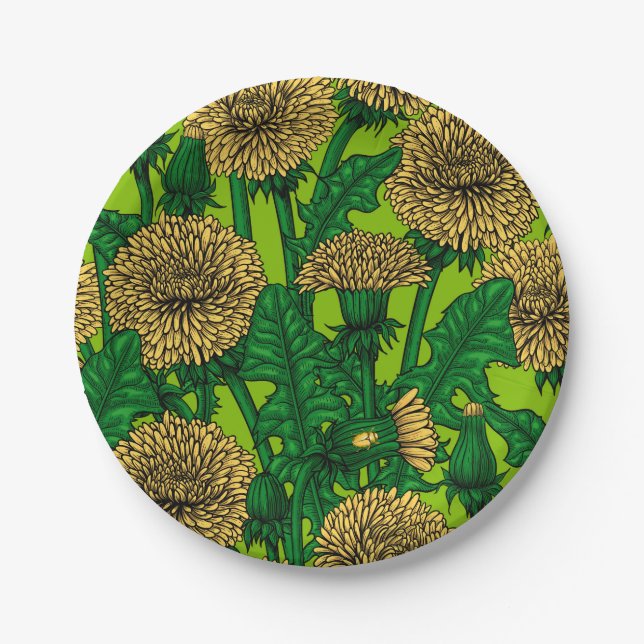 Dandelions Paper Plate (Front)