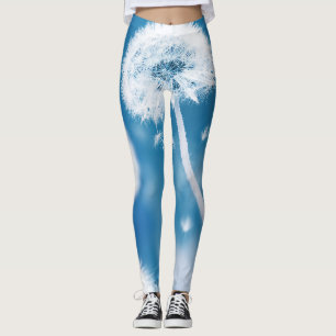 Dandelions Seeds: Summer Floral Banner Leggings