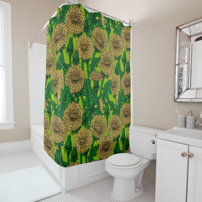 Dandelions Shower Curtain (In Situ)