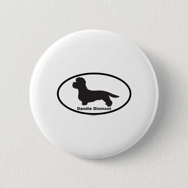 Dandie Dinmont 6 Cm Round Badge (Front)