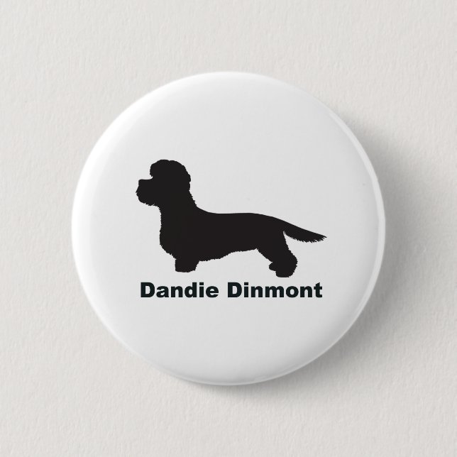 Dandie Dinmont 6 Cm Round Badge (Front)