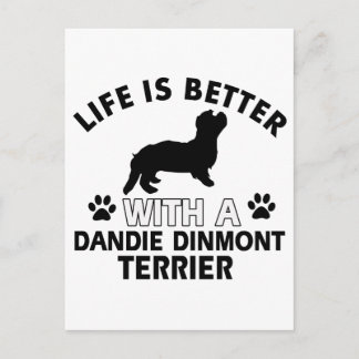 Dandie Dinmont Terrier designs Postcard