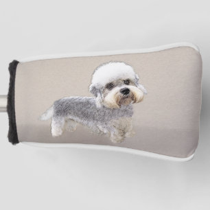 Dandie Dinmont Terrier Painting Original Dog Art Golf Head Cover