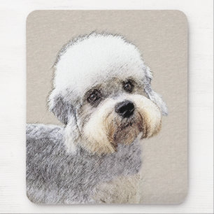 Dandie Dinmont Terrier Painting Original Dog Art Mouse Pad