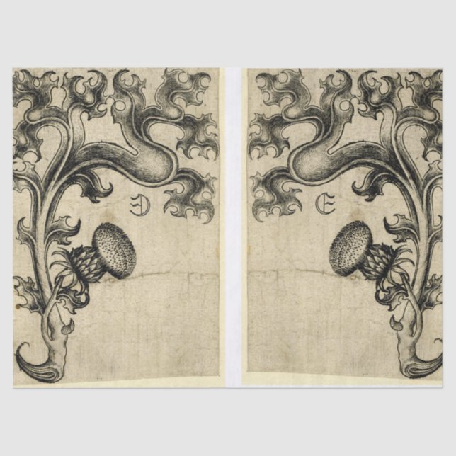 Dandilion Corbel Junk Journal Element Sheet (Front)