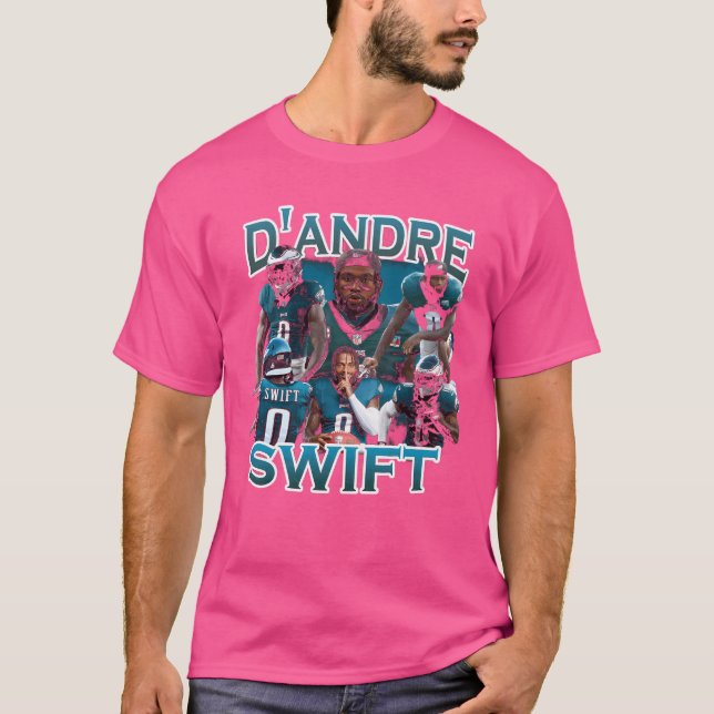 D'Andre Swift Retro Collage T-Shirt (Front)