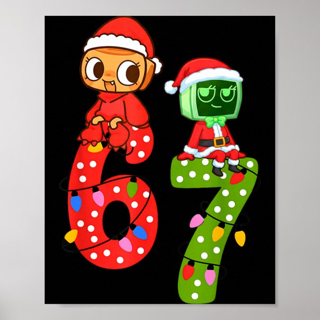 Dandy Bruh 67 Days Meme Humor 6 7 Shelly World Six Poster (Front)