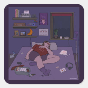 Dandy Doodlez "Then and Now" Sticker