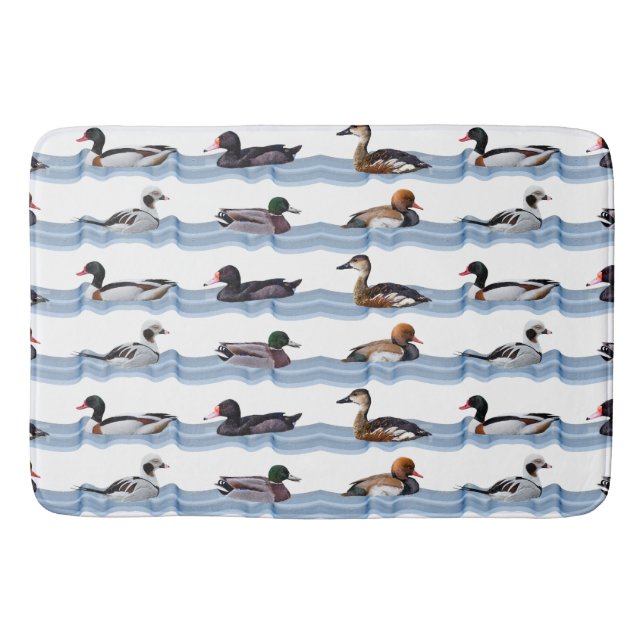 Dandy Ducks Bath Mat (choose colour) (Front)