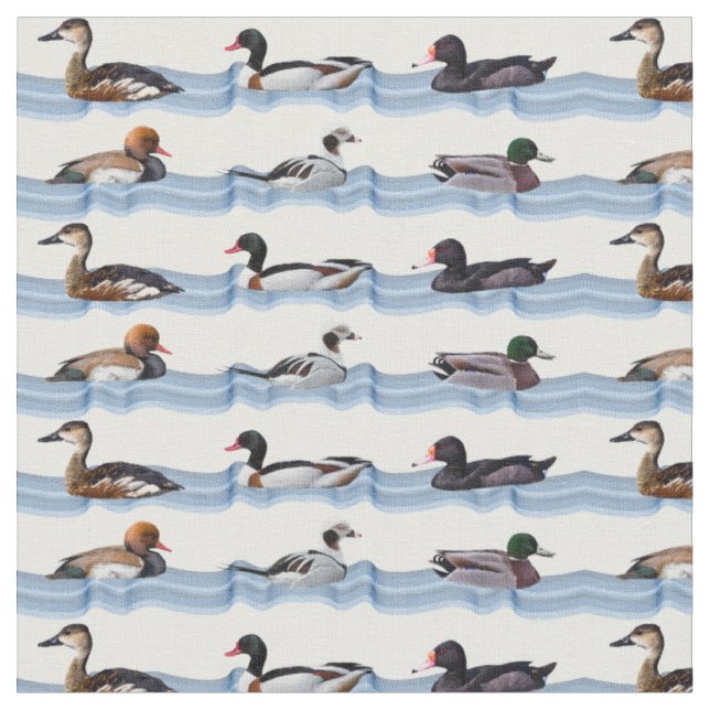 Dandy Ducks Fabric (Close Up)