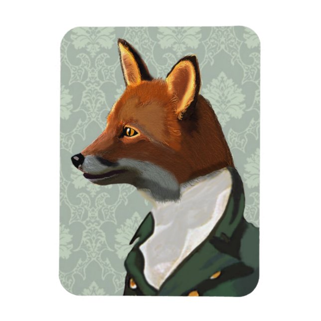 Dandy Fox Portrait 2 Magnet (Vertical)