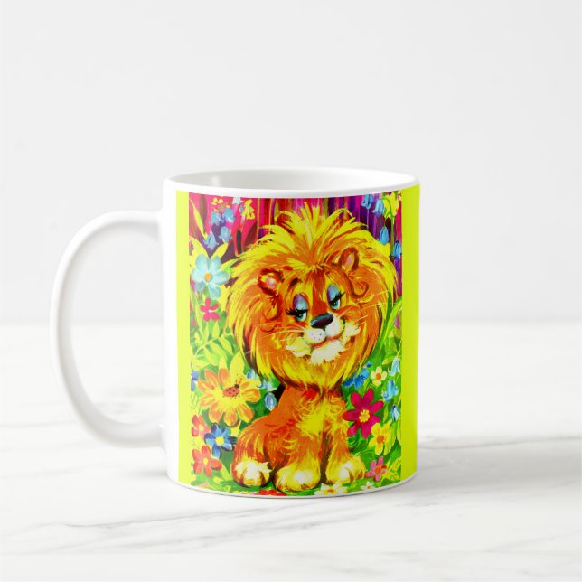dandy lion coffee mug (Left)