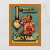 DANDY SHANDY Beverage Ad Vintage Advertising Re~PC