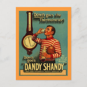 DANDY SHANDY Beverage Ad Vintage Advertising Re~PC Postcard