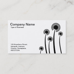 DandyLion Clocks - Black on White Business Card