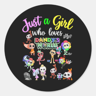 Dandys World Costume For Girl  Classic Round Sticker