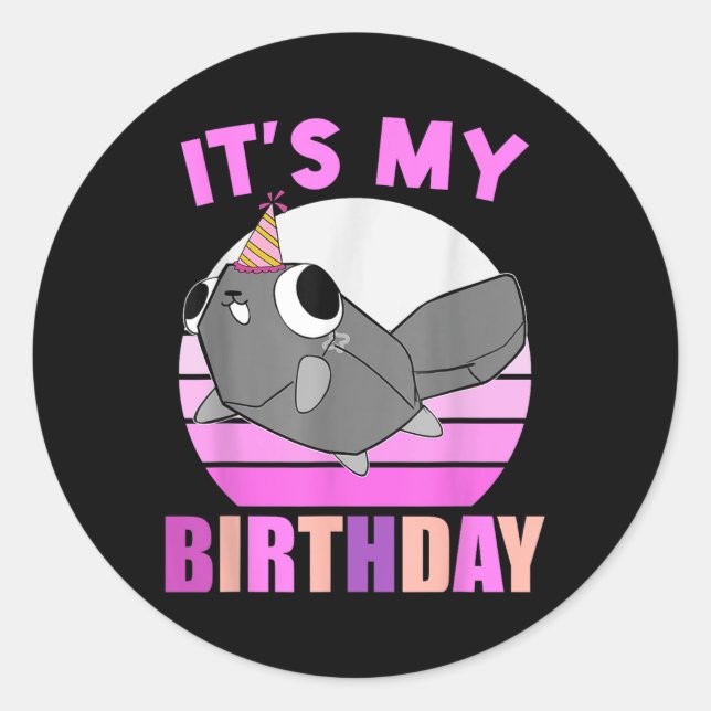 Dandys World Pebble _ Its Just A Pebble Girl Dandy Classic Round Sticker (Front)