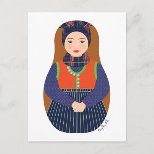 Dane, Rømø Matryoshka Postcard