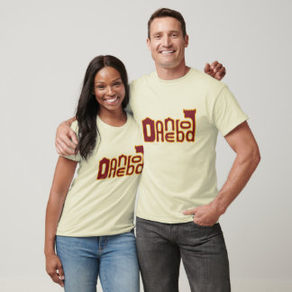 Danebod Melty Logo - Maroon/Gold T-Shirt