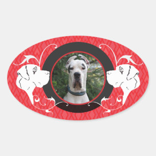 Danesticker with your image oval sticker