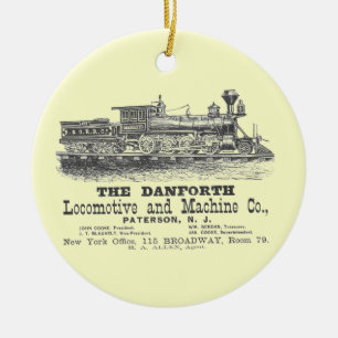 Danforth Locomotive and Machine Company 1852 Ceramic Tree Decoration