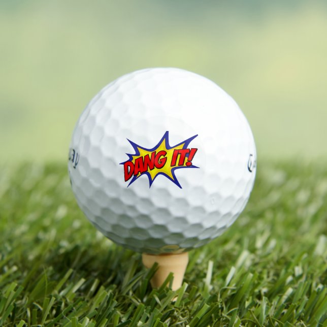 Dang It Mulligan Golf Balls | Funny Callaway Gift (Insitu Tee)