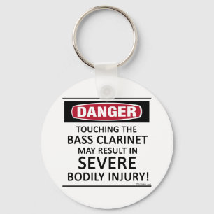 Danger Bass Clarinet Key Ring