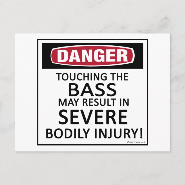 Danger Bass Postcard (Front)