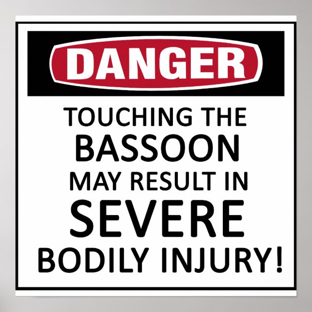 Danger Bassoon Poster (Front)