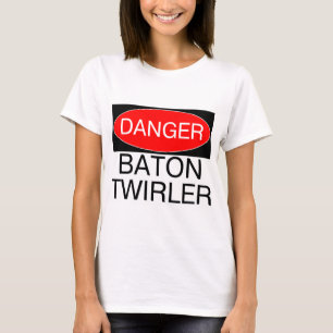 Danger - Baton Twirler Funny Twirling T-Shirt Mug