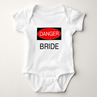 Danger - Bride Funny Wedding T-Shirt Mug Apron Baby Bodysuit