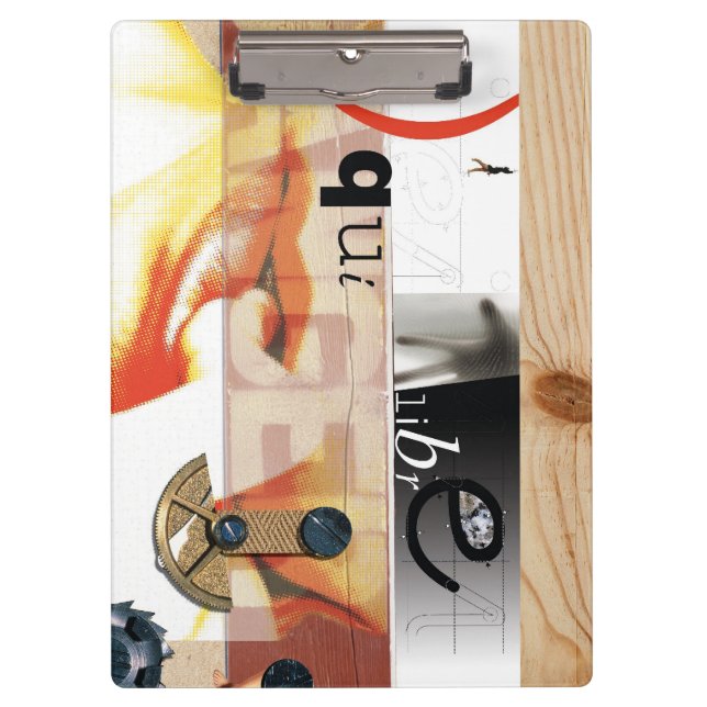 Danger - Digital Collage Art - Clipboard (Front)