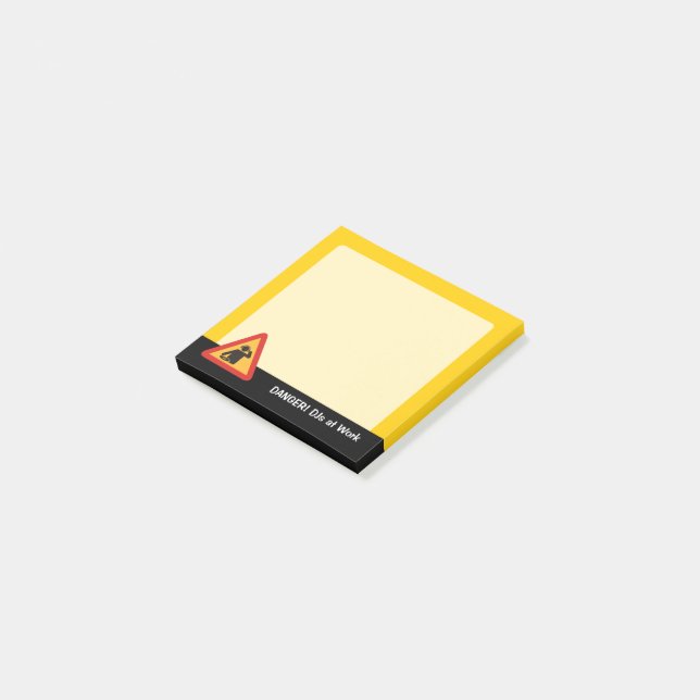 Danger DJs at Work Post-it Notes (Angled)