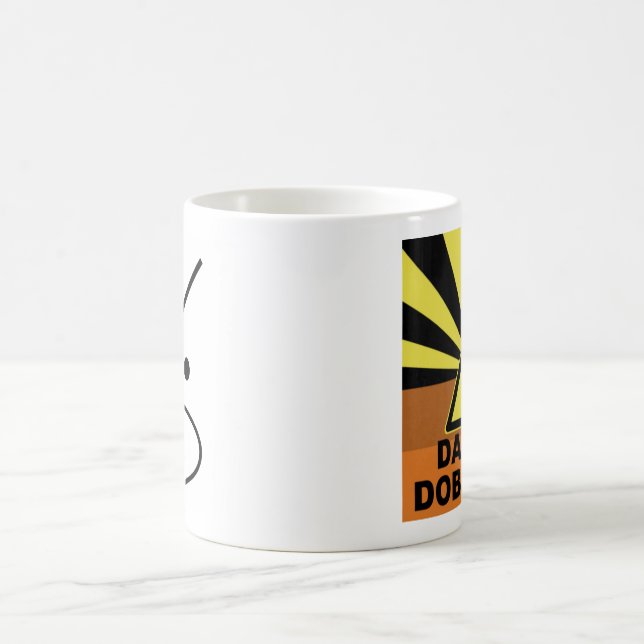 Danger Doberman Coffee Mug (with name) (Center)