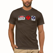 Danger Dragon - Funny Safety Signs Geek Shirt